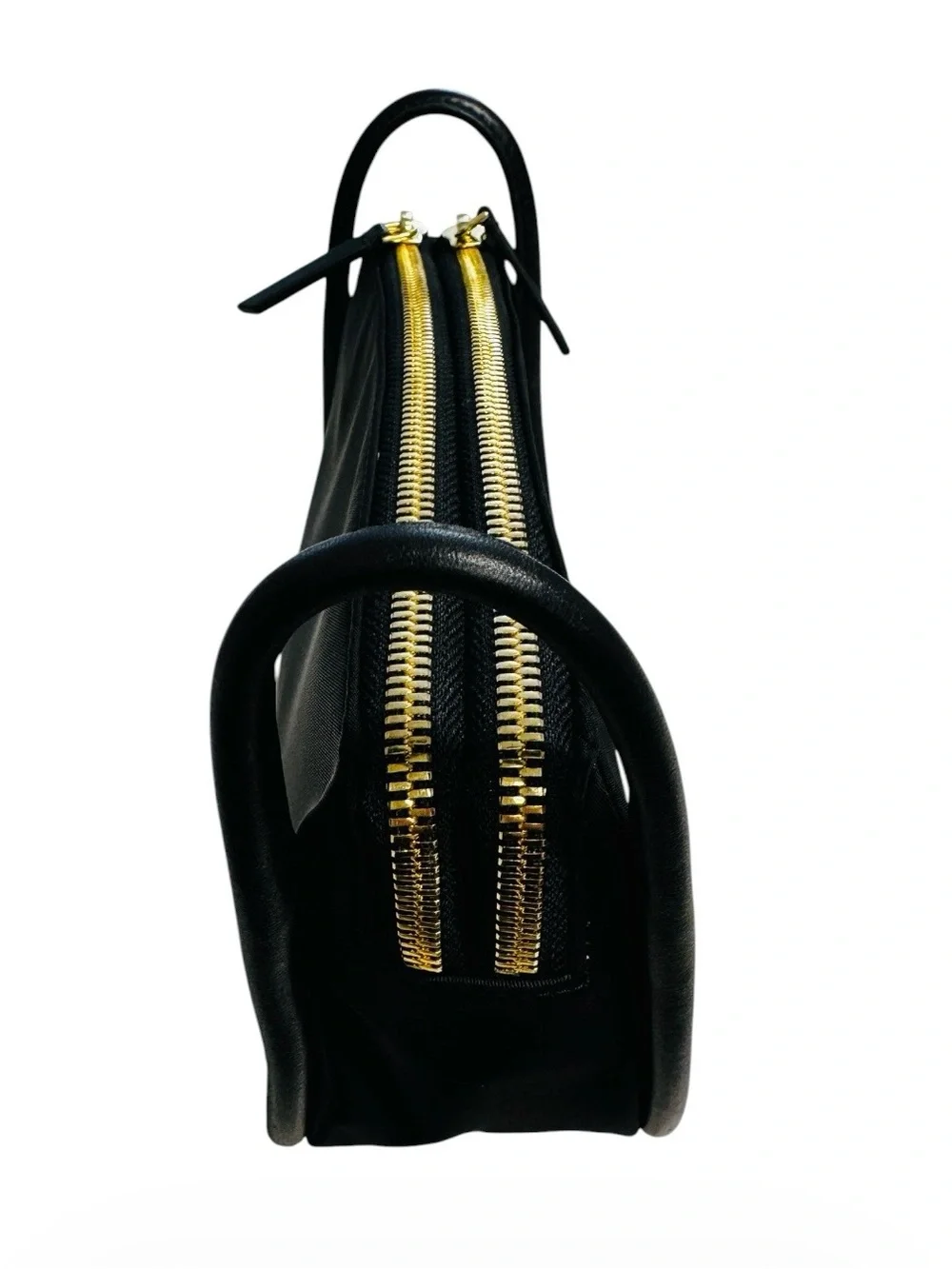 Tumi Voyageur Brenn Black Small Cosmetic  with Gold Hardware